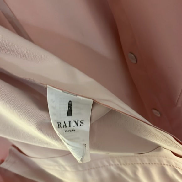 Rains Long Raincoat Light Pink - Picture 5 of 5